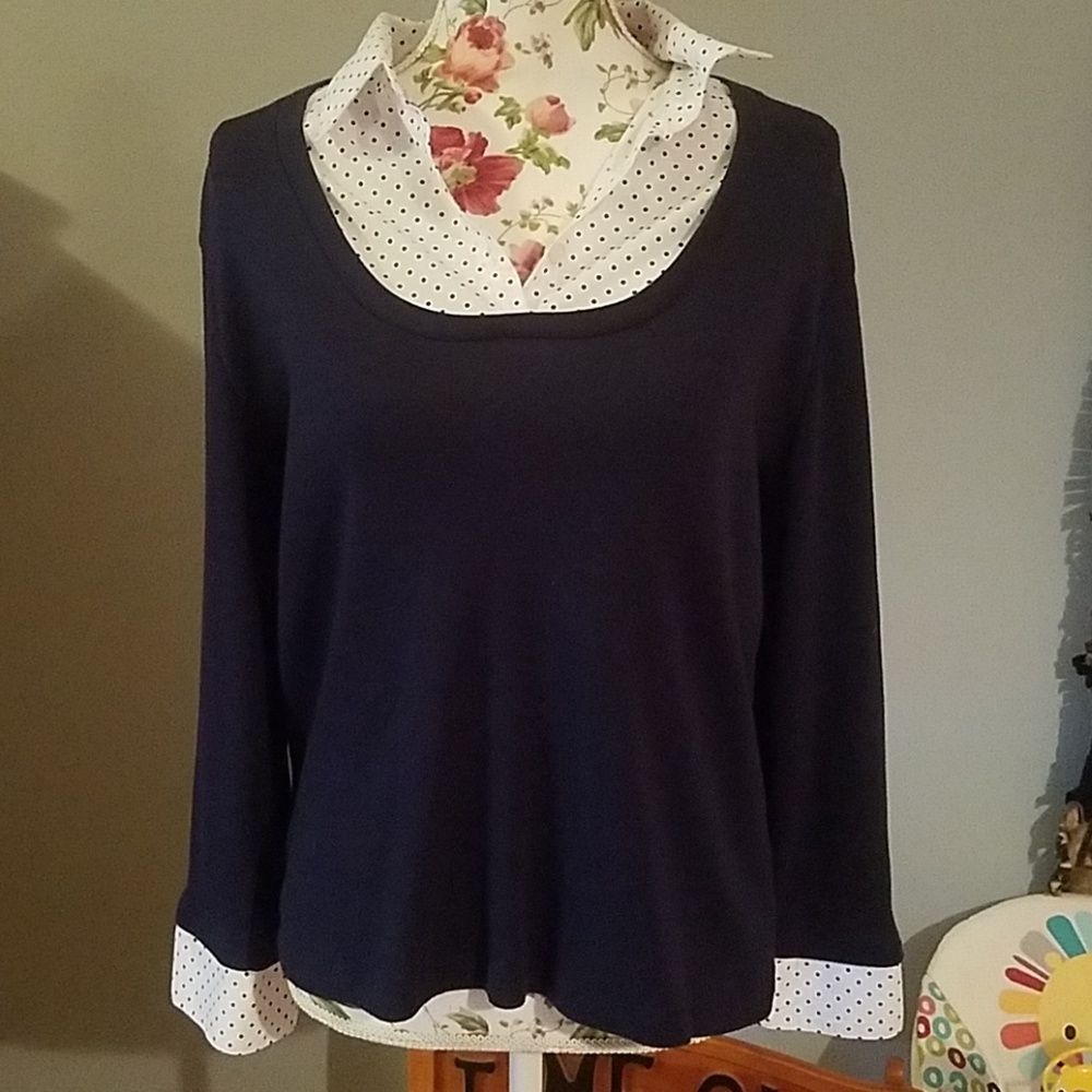 Blue & White Dress Shirt